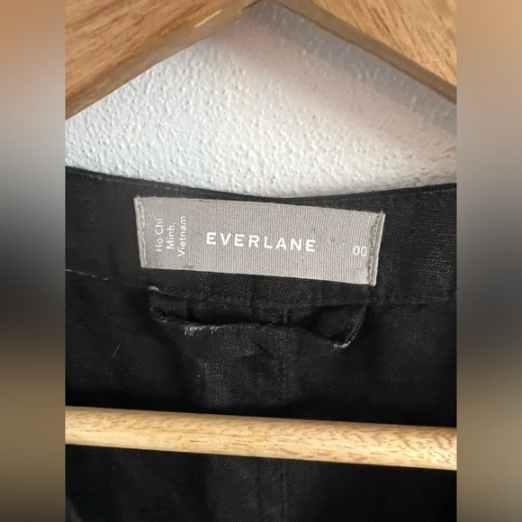 EVERLANE Women 100% Linen Short Sleeve Jumpsuit Size 00 - Picture 4 of 5